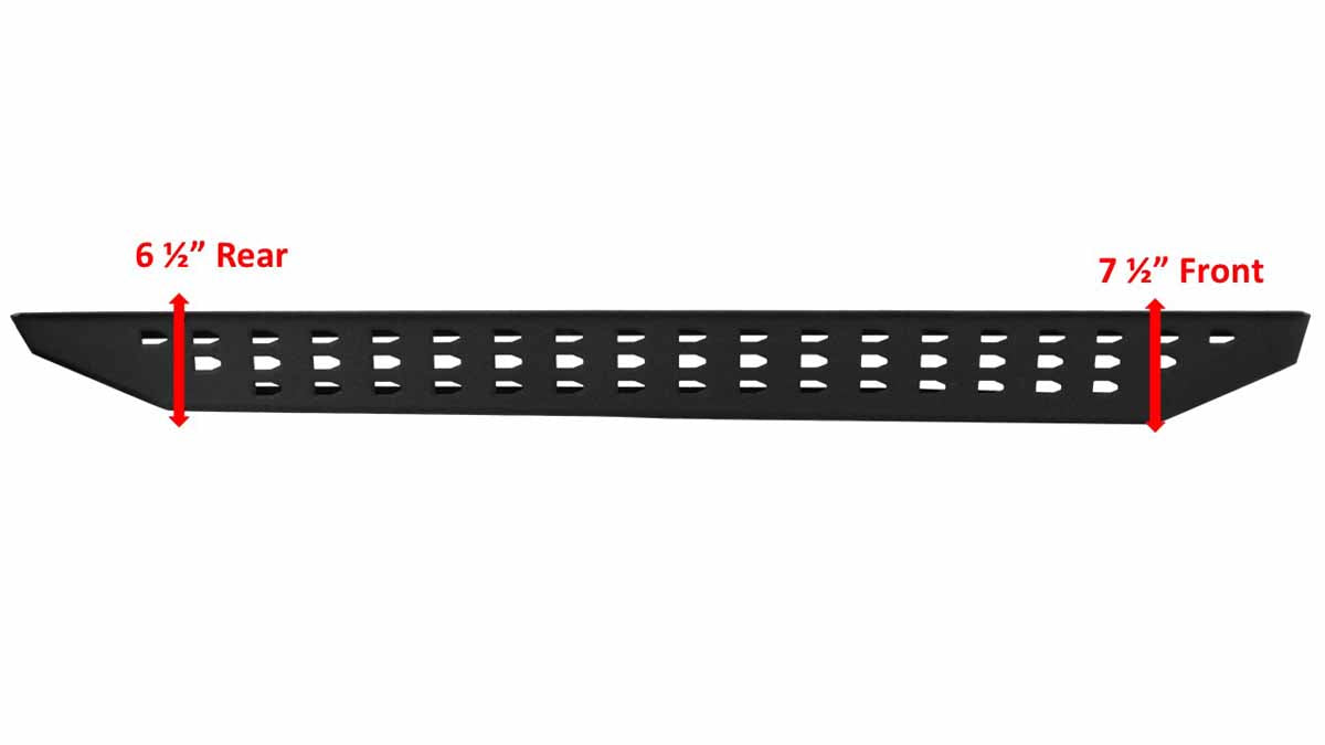 Go Rhino - 6940478720PC - RB20 Running Boards w Drop Steps, Black Textured Powdercoat, Pair, Complete Set
