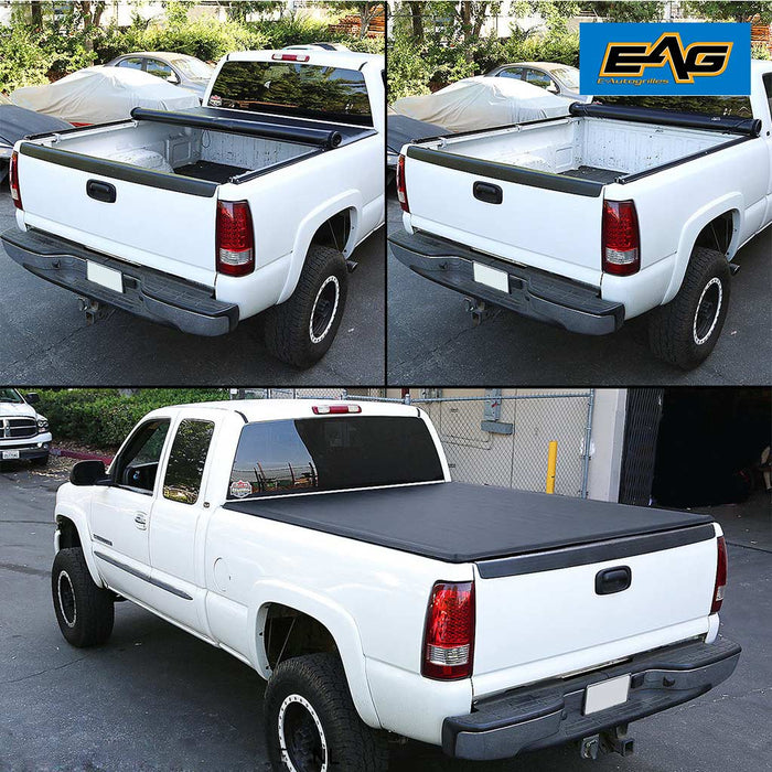 EAG E-Autogrilles 5ft 60'' Short Truck Bed Roll up Tonneau Cover for 05-15 Nissan Frontier (R88805) PN# R88805