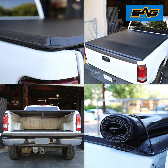 EAG E-Autogrilles 5ft 60'' Short Truck Bed Roll up Tonneau Cover for 05-15 Nissan Frontier (R88805) PN# R88805