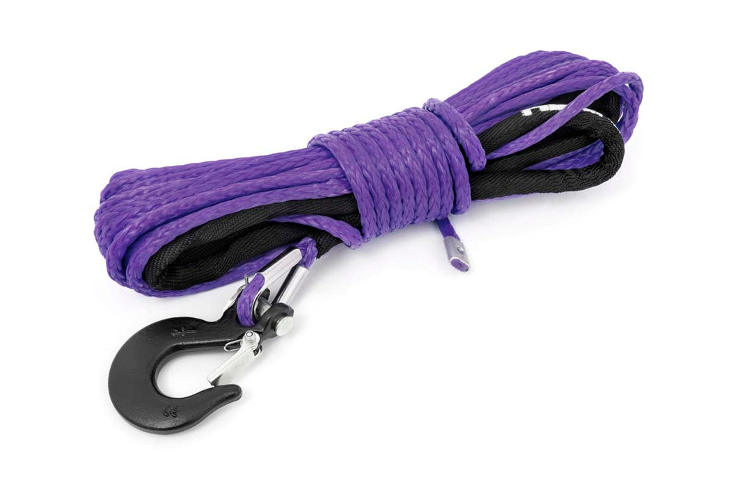 Purple 1/4 Inch Synthetic Winch Rope UTV, ATV Rough Country #RS162