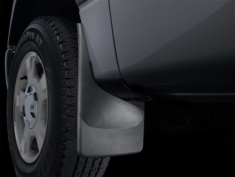 Black No Drill Mudflaps Ford F-150 2004 - 2008 With fender flares; Rear MudFlap