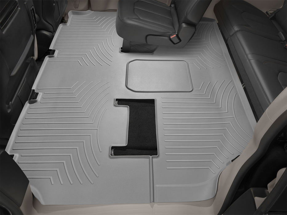 Grey Rear FloorLiner Chevrolet Silverado 1500 Crew Cab; 1st row bucked seats; Wi