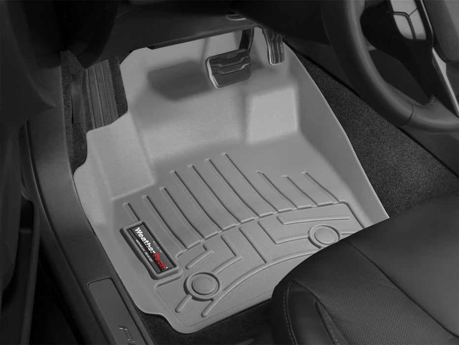Grey Front FloorLiner Ford F-150 2015 + Fits SuperCab and SuperCrew with 1st row