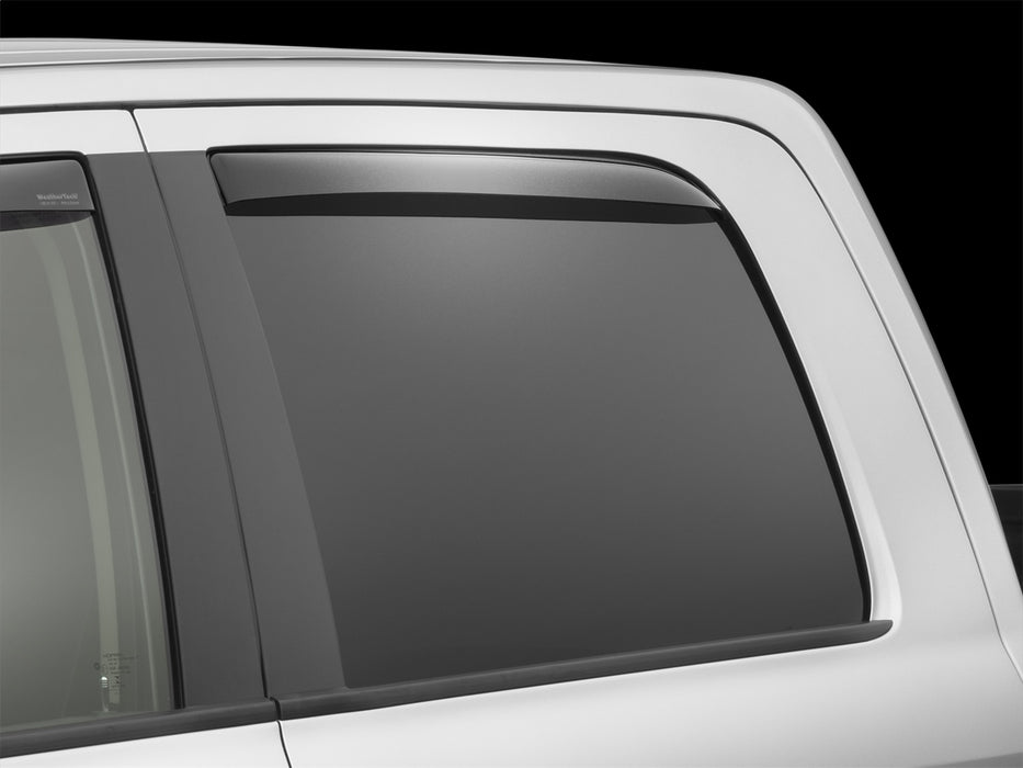 Dark Smoke Rear Side Window Deflectors Dodge Ram 1500 2009+