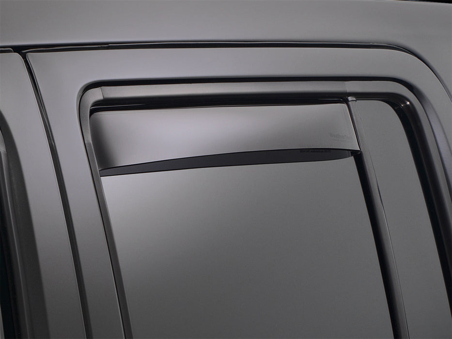 Dark Smoke Rear Side Window Deflectors Chevrolet Silverado 2500/3500 2015 + Fits