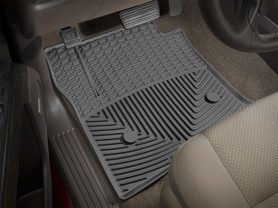 Black Front Rubber Mats Toyota Prius 2016 +